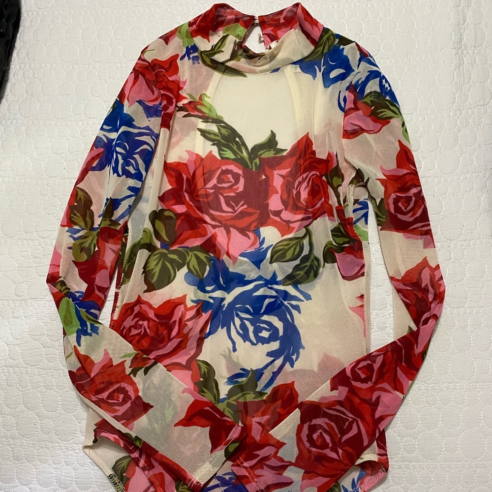 Flower bodysuit